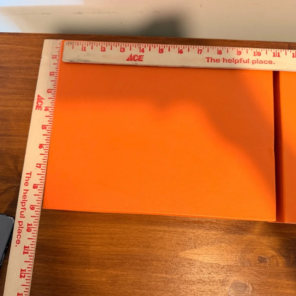 Hermes Paris Gift Boxes 2 Pack Orange 11x9x3 Luxury Designer Storage Authentic